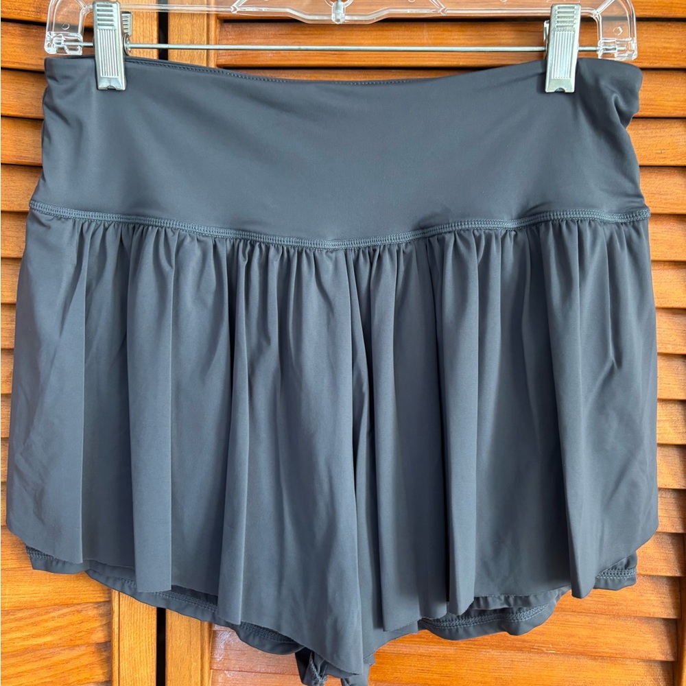 Gray Skirted Shorts